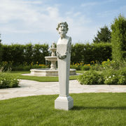 Satyr Terminus Statue (69 - Inch) Side Angle