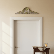 Scallop Over Door Outdoor Plaque (40.0 - Inch) Side Angle