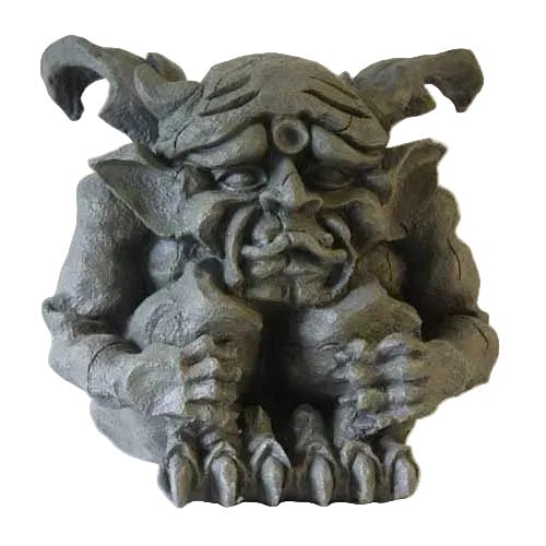 Scared Gargoyle Statue (12-Inch)