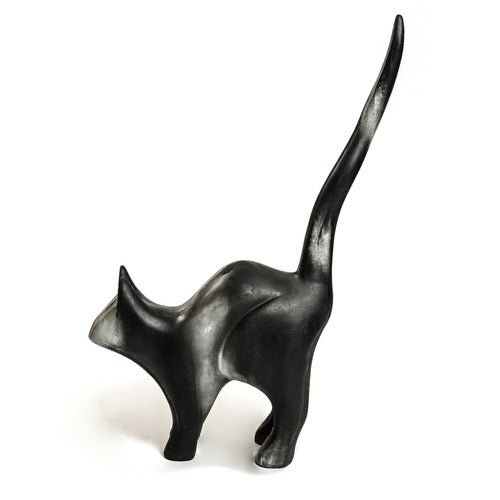 Scary Cat Garden Statue (49 - Inch) Other Angle