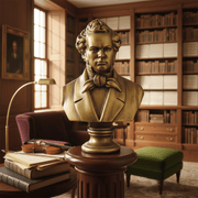 Schubert Bust Display Decor (17-Inch)