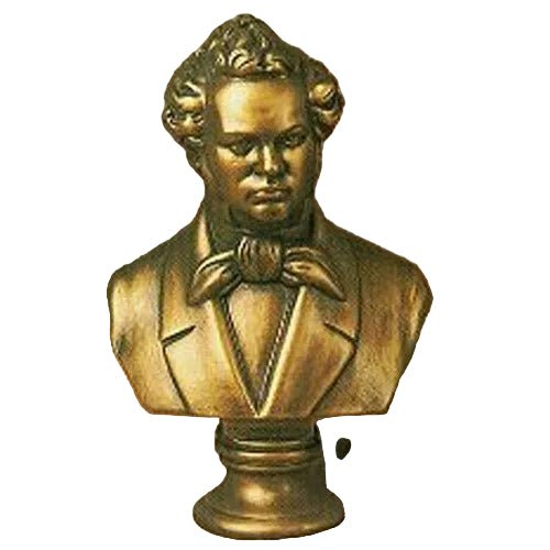 Schubert Bust Display Decor (17 - Inch)