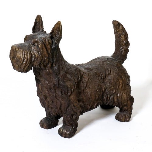 Scottie Dog Garden Statue (14 - Inch) Side View