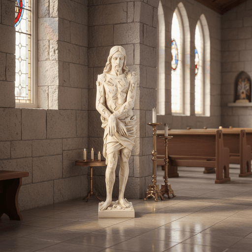 Scourged Christ Religious Statue (60 - Inch) Side Angle