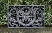 Scroll Work Frame Outdoor Statue (19 - Inch) Side Angle