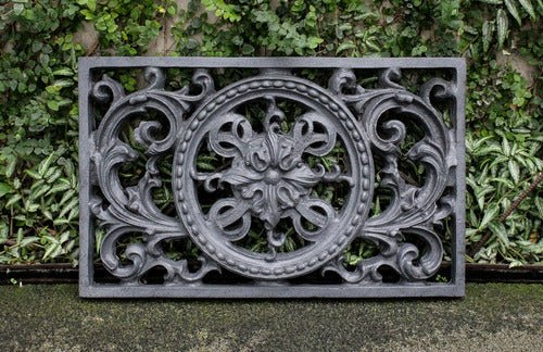 Scroll Work Frame Outdoor Statue (19 - Inch) Side Angle