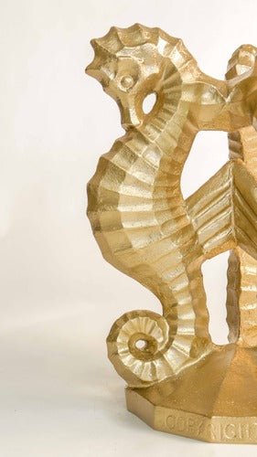 Sea Horse Garden Statue (28 - Inch) Different Angle