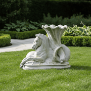 Seahorse Garden Statue (29 - Inch) Side Angle