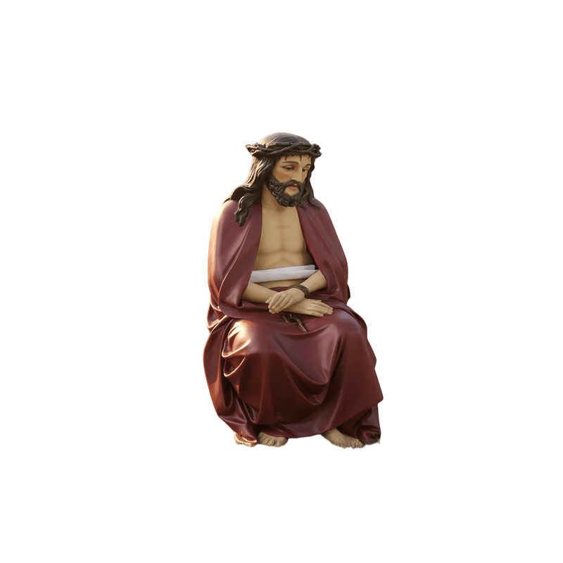 Seated Jesus Christ Statue (51 - Inch) Side View