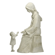 Seated Mary with Baby Jesus Statue (57-Inch)