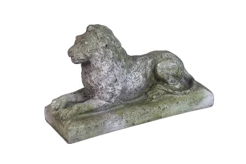 Sentinel Lion Small Garden Statue (8 - Inch)