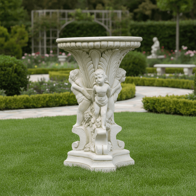 Seton Table Outdoor Statue (20 - Inch) Side Angle