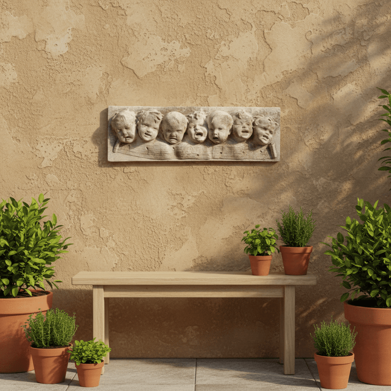 Seven Notes W Back Filled Statue (28-Inch)