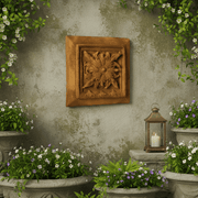 Seville Leaf Garden Plaque (13.0 - Inch) Side Angle