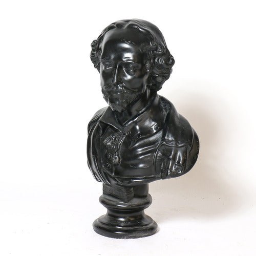 Shakespeare Bust Display Decor (23 - Inch) Side Angle