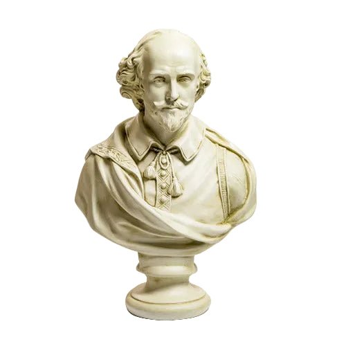 Shakespeare Classic Bust Display Decor (30-Inch)