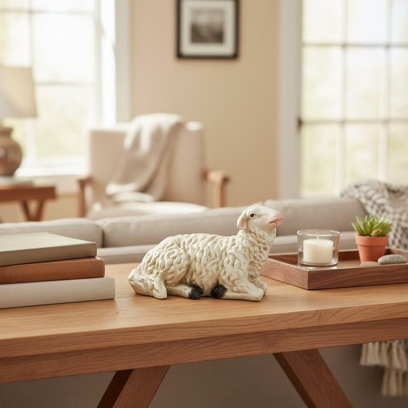 Sheep Garden Statue (6-Inch)