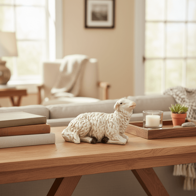 Sheep Garden Statue (6-Inch)