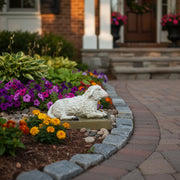 Sheep Garden Statue (8 - Inch) Side Angle
