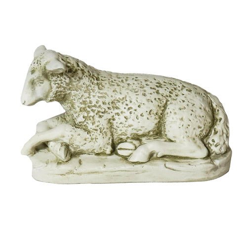 Sheep Garden Statue (8 - Inch) Side View