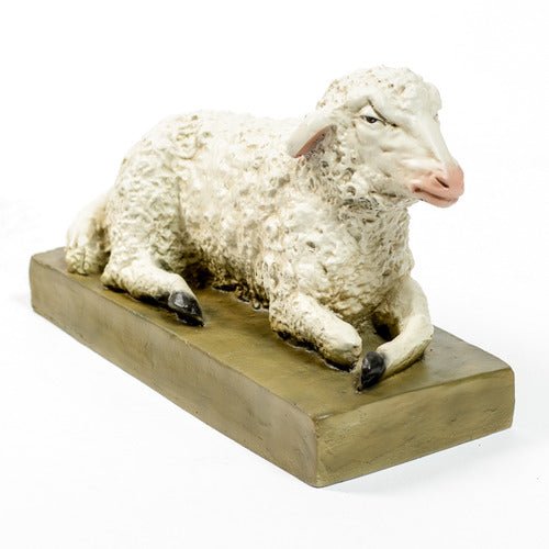 Sheep Garden Statue (8 - Inch) Side View