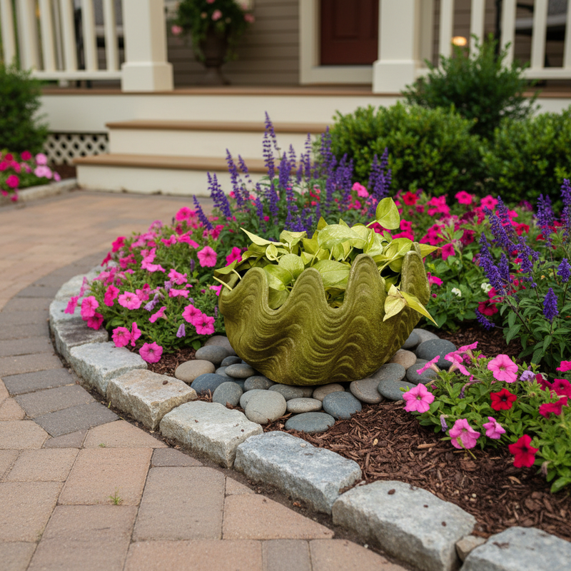 Shell Garden Statue (10.5-Inch)