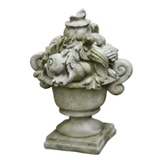 Shell Ocean Finial Outdoor Statue (13 - Inch) Side View