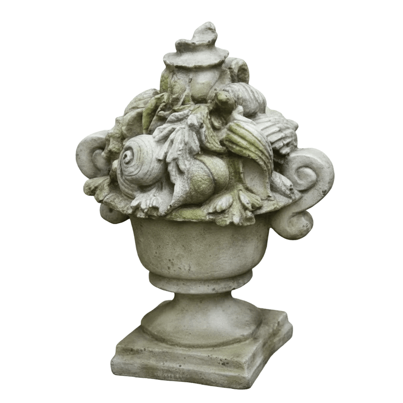 Shell Ocean Finial Outdoor Statue (13 - Inch) Side View