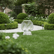 Shell Table Base Garden Statue (30 - Inch) Side Angle