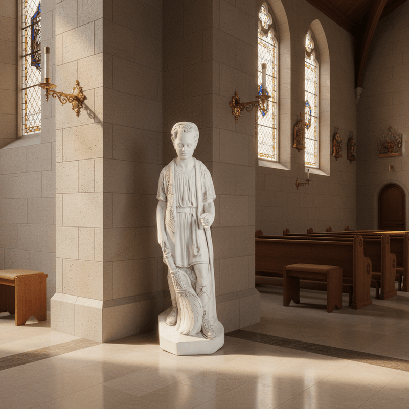 Shepherd Boy Religious Statue (55 - Inch) Side Angle