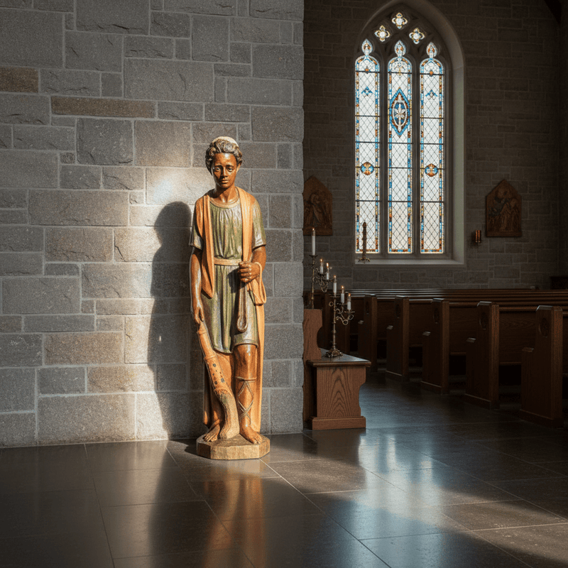 Shepherd Boy Religious Statue (55 - Inch) Side Angle