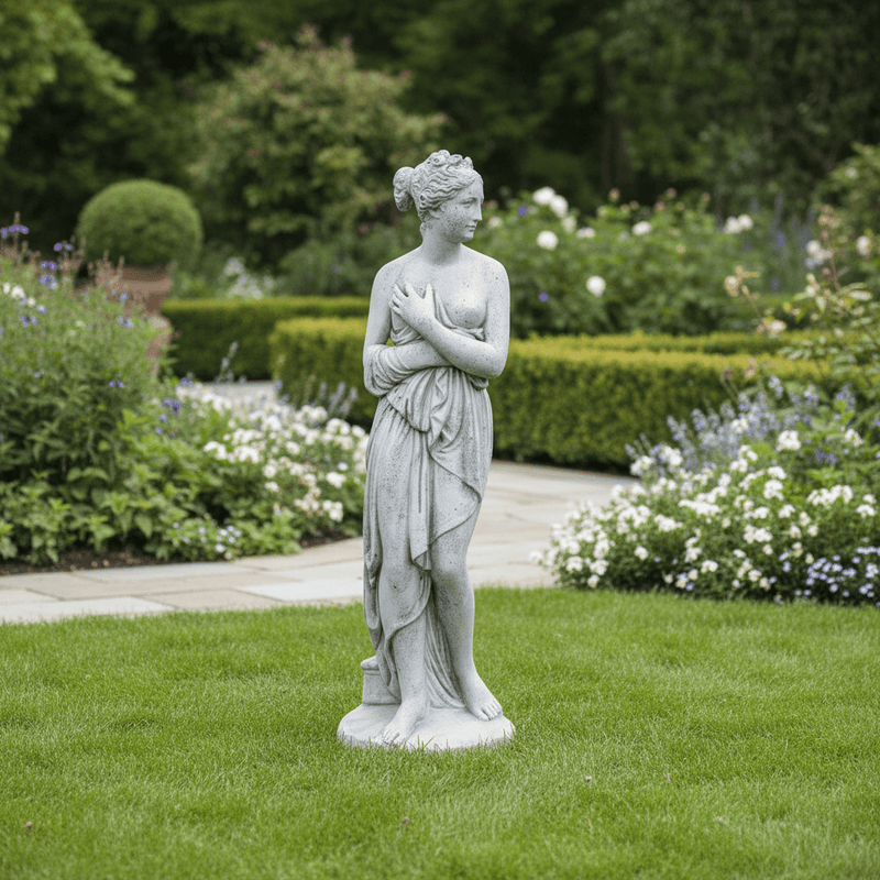 Shy Venusstatue (46 - Inch) Side Angle