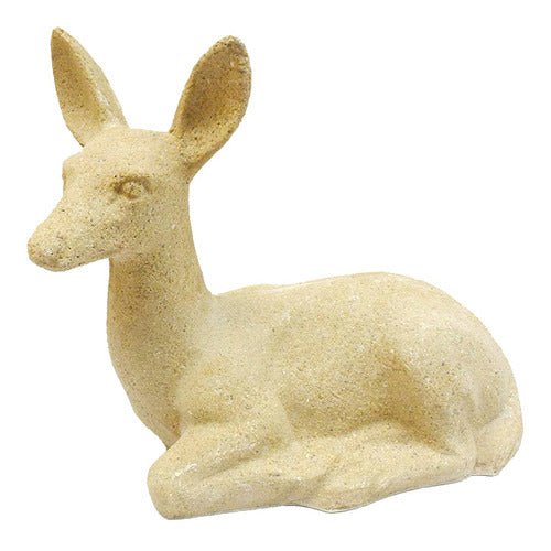 Sitting Deer Fawn Garden Statue (14 - Inch) Additional Angle