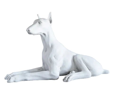 Sitting Doberman Dog Statue (22 - Inch)