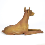 Sitting Doberman Dog Statue (22 - Inch) Additional Angle