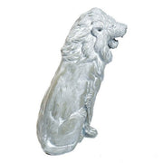 Sitting Lion Garden Statue (23 - Inch) Side Angle View