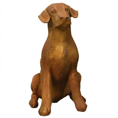 Sitting Puppy Dog Garden Statue (20 - Inch)