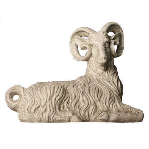 Sitting Ram Garden Statue (30 - Inch)