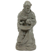 Sitting Saint Francis With Rab Statue (Sitting) Side View