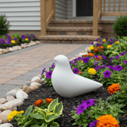 Sleek Bird Garden Statue (7 - Inch) Side Angle