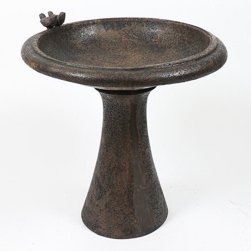 Sleek Birdbath W Birds Statue (24 - Inch)