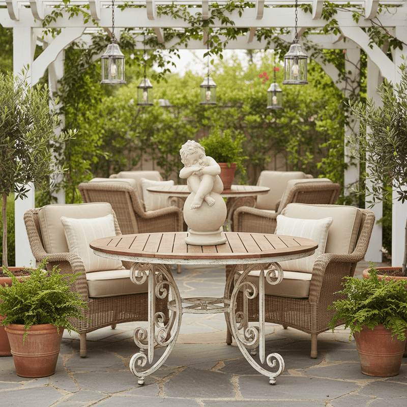 Sleeping Cherub on Sphere Outdoor Statue (17 - Inch) Side Angle