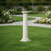 Slender Column Outdoor Statue (40 - Inch) Side Angle