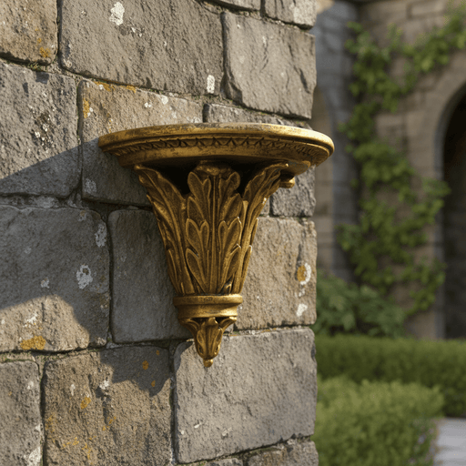 Slender Leaf Outdoor Bracket (7 - Inch) Side Angle