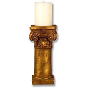 Smooth Ionic Religious Candleholder Statue (11 - Inch)