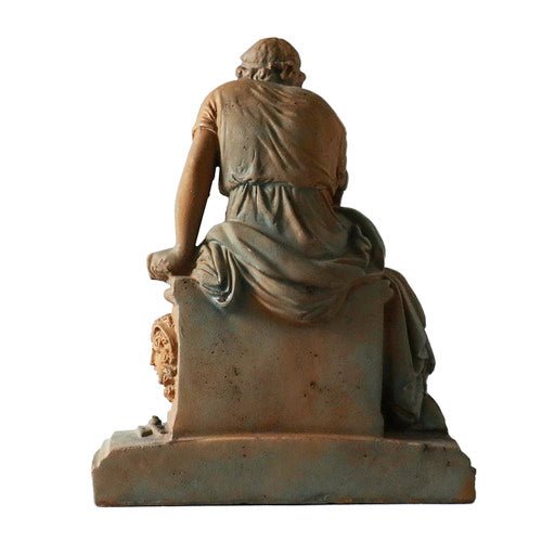 Socrates Seated Bust Display Decor (14 - Inch) Side Angle