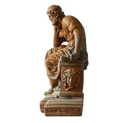 Socrates Seated Bust Display Decor (14 - Inch) Different Angle