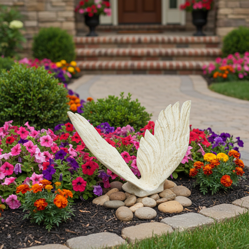 Sparrow Bird Garden Statue (10-Inch)