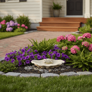 Sparrow Bird Garden Statue (26 - Inch) Side Angle