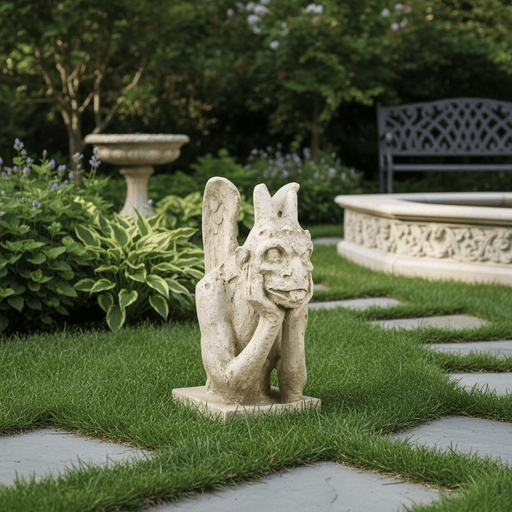 Spitting Notredame Gargoyle Statue (36-Inch)